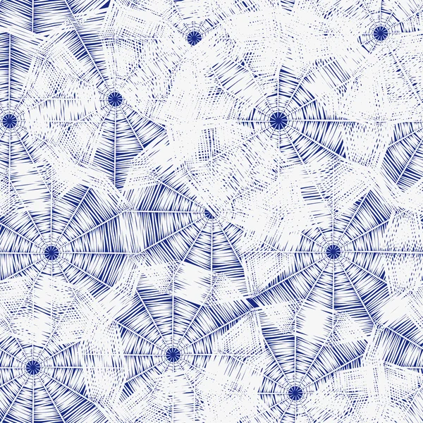 无缝模式与冬季的雪花 — 图库矢量图片