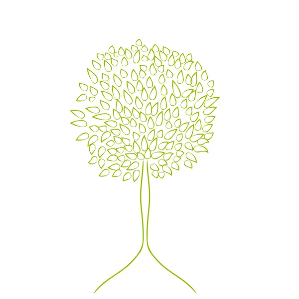 Árbol vectorial aislado — Archivo Imágenes Vectoriales