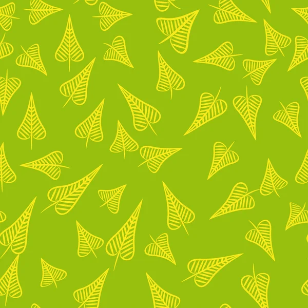 Безшовний візерунок з листям — стоковий вектор