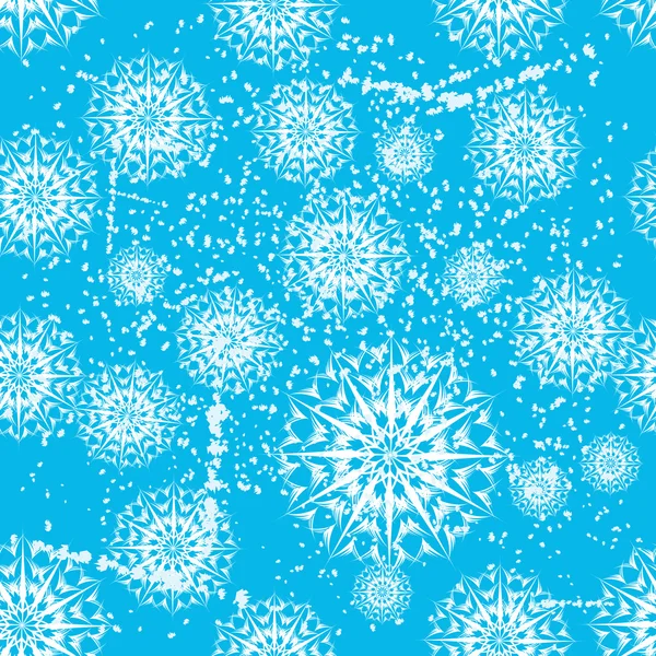 Snowflake seamless — Stock Vector