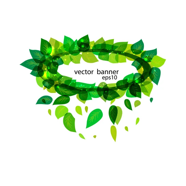 Gröna vektor banner eps 10 — Stock vektor