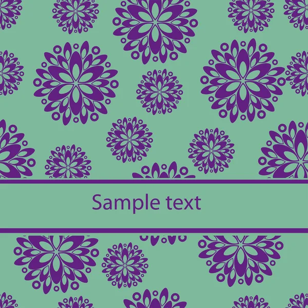 Verpackungsdesign mit abstrakten Blumen — Stockvektor