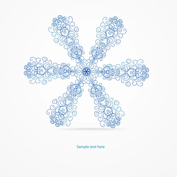 Фон для вашего дизайна со снежинкой или цветком. Eps 10 — стоковый вектор