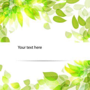 Ekoloji amblemi yaprakları tarafından. vektör eps 10