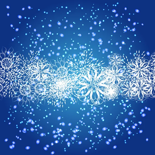 Abstract winter framework with different snowflakes for your template. eps 10 foprmat — Stock Vector