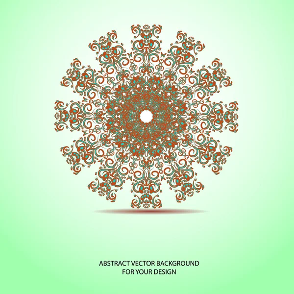 Background for your design with abstract snowflake or flower. Eps 10 — Stock Vector