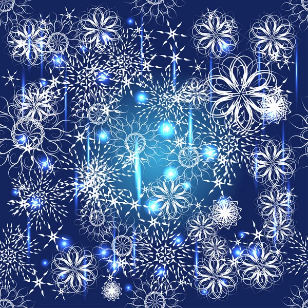 Winter seamless with snowflakes.EPS10 — Stock Vector