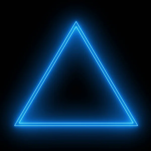 light glow triangle sign .wide triangle