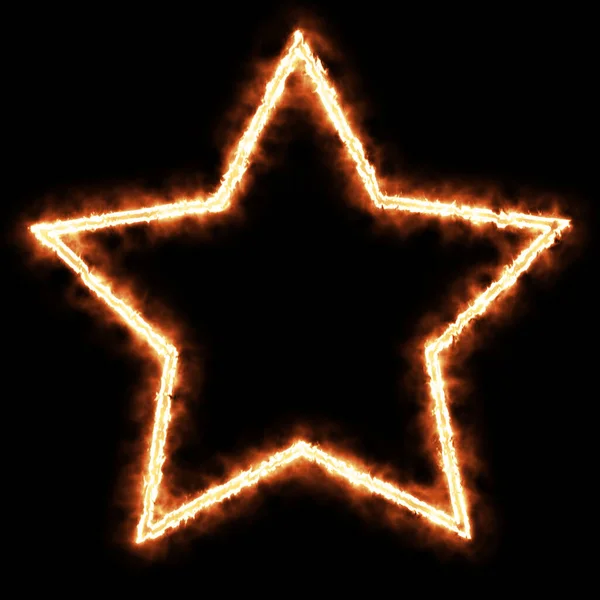 Luz Brillo Estrella Signo Star Fuego — Foto de Stock