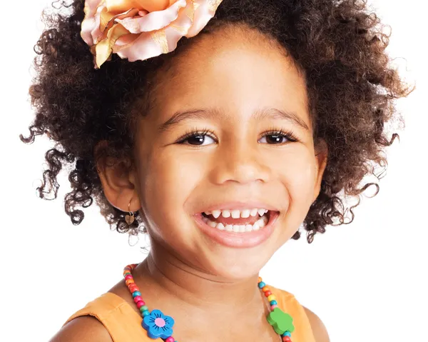 Beautiful happy little girl — Stock Photo, Image