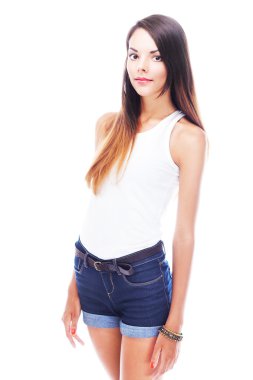 Genç güzel kadın.