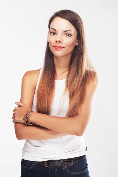 Jovem mulher bonita — Fotografia de Stock