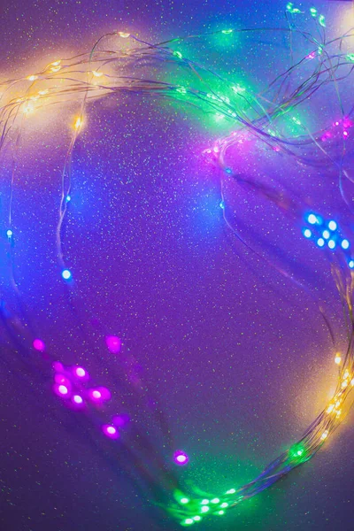 Vibrant Background Colorful Lights Glitter — Stock Photo, Image