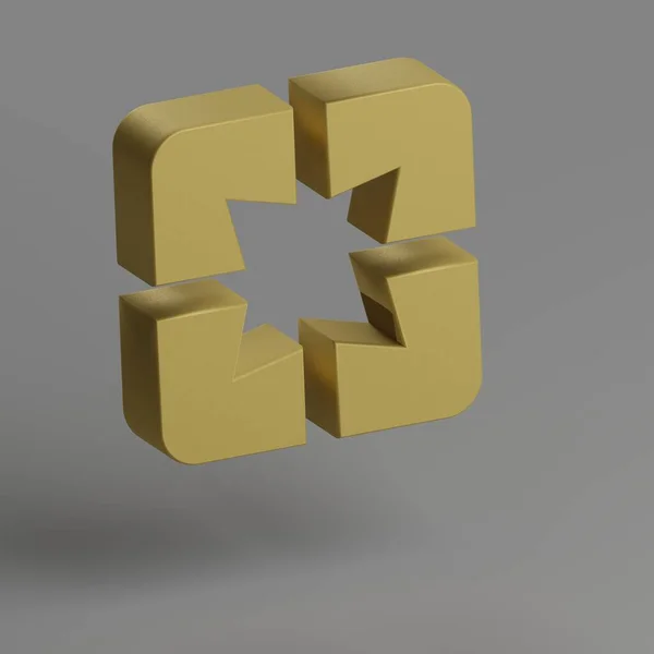 ページアイコン グレーの背景に黄色のシンボルソーシャルアイコン 3Dレンダリングイラスト デザインの背景パターン — ストック写真