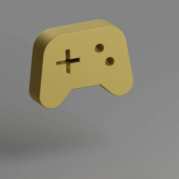 スポーツアイコン グレーの背景に黄色のシンボルソーシャルアイコン 3Dレンダリングイラスト デザインの背景パターン — ストック写真