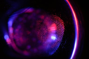 Tasarım için arkaplan dokusunda güzel soyut renkli parmak izleri. Makro fotoğrafçılık görünümü.