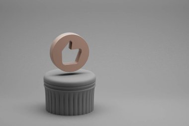 Güzel soyut çizimler bir sütunda sembol simgeleri ve harika bir arkaplan önerir. 3D tasvir. Tasarım için arkaplan deseni. 