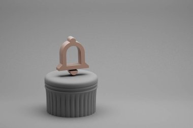 Güzel soyut illüstrasyonlar Bir sütunda hiçbirinin simgesi yok ve harika bir arkaplan. 3D tasvir. Tasarım için arkaplan deseni. 