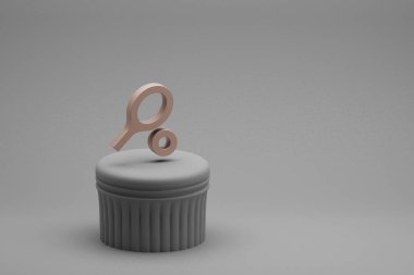 Güzel soyut illüstrasyonlar bir sütunda Spor Tenisi sembolü simgeleri ve harika bir arka plan. 3D tasvir. Tasarım için arkaplan deseni. 