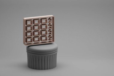 Güzel soyut çizimler müzikal DJ Karıştırıcı sembolleri bir sütunda ve harika bir arka planda. 3D tasvir. Tasarım için arkaplan deseni.