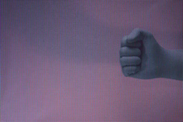 Красива Рука Зеленого Кулака Рукавички Неоновому Світлі Концепція Мінімалізму Ретро — стокове фото