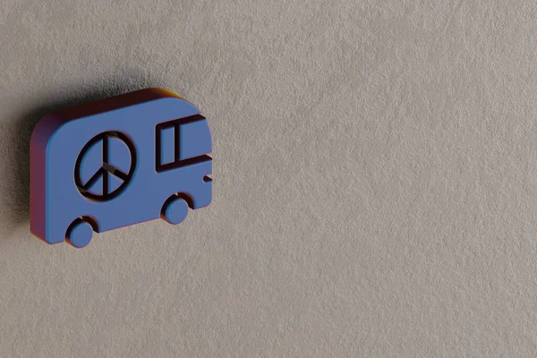 Beautiful Abstract Illustrations Blue Peace Car Track Symbol Icons Gray — ストック写真