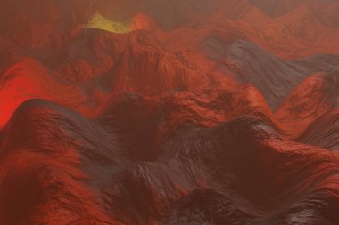 Noktaları ve çizgileri birleştiren bir dalga. Fütürist mavi noktalar ve dinamik bir dalga. 3D tasvir. Soyut çağdaş renkler ve ruh hali sosyal zemin.