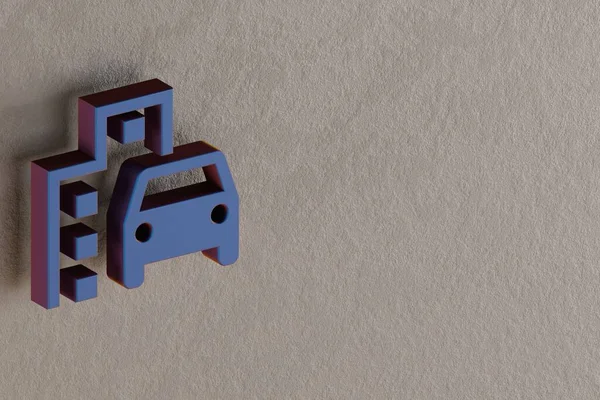 Чудові Абстрактні Ілюстрації Синій Емодзі Транспортний Символ Ікони Стіні Ілюстрації — стокове фото