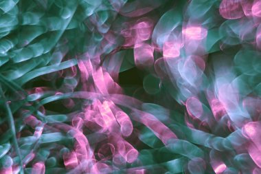 Karanlık arka planda güzel optik soyut çok renkli bokeh.