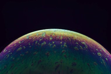 Sabun köpüğü topu soyut arkaplan dokusu yarım daire. Uzay Modeli ya da Evren Gezegeni için güzel arkaplan deseni