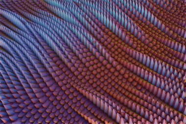 Güzel soyut renkli parlak çizgi rahatla, arka plan. Yıldız patlaması dinamik halkaları. Tasarım için 3d resimleme arkaplan şablonu. 