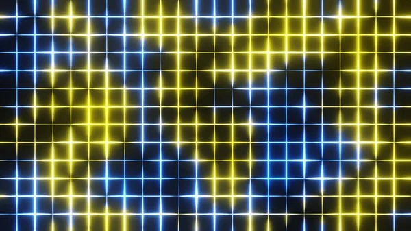 Beautiful Abstract Background Blue Yellow Light Rendering Illustration Background Pattern — Stockfoto