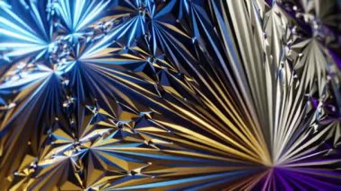 Beautiful Abstract colourful fractal geometry glass with multicolour light. 3d rendering illustration Background pattern for design.