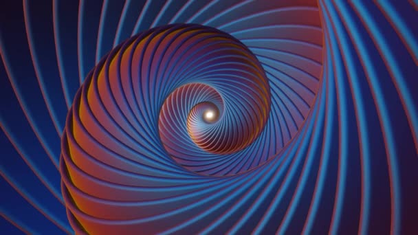 Beautiful Abstract Colourful Shiny Swirl Background Starburst Dynamic Rings Rendering — Stockvideo