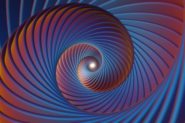 Güzel soyut renkli parlak kıvrımlı arka plan. Yıldız patlaması dinamik halkaları. Tasarım için 3d resimleme arkaplan şablonu. 