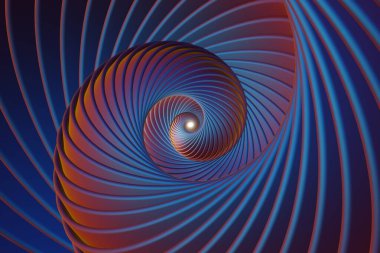 Güzel soyut renkli parlak kıvrımlı arka plan. Yıldız patlaması dinamik halkaları. Tasarım için 3d resimleme arkaplan şablonu. 