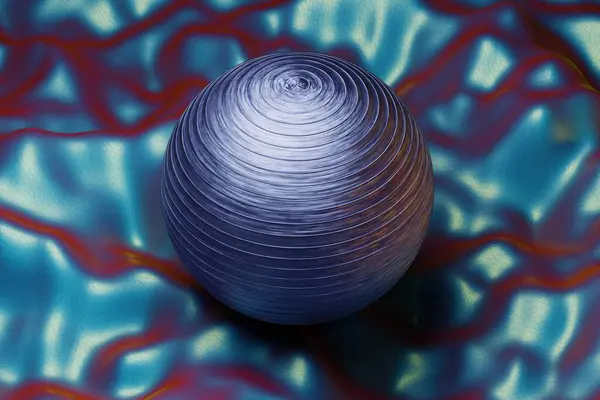 Beautiful Abstract Colourful Shiny Wave Background Starburst Dynamic Sphere Rendering — Stock Fotó