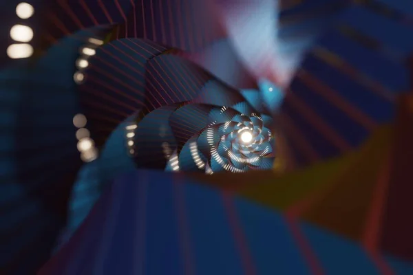Чудовий Абстрактний Барвистий Геометричний Фон Зоряна Динамічна Хвиля Візуалізація Ілюстрації — стокове фото