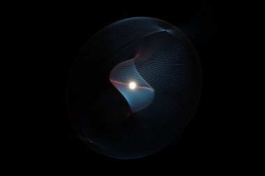 Sarmal olarak güzel geometrik renkli soyut görüntü. Yıldız patlaması dinamik dalgası. Tasarım için 3d resimleme arkaplan şablonu.