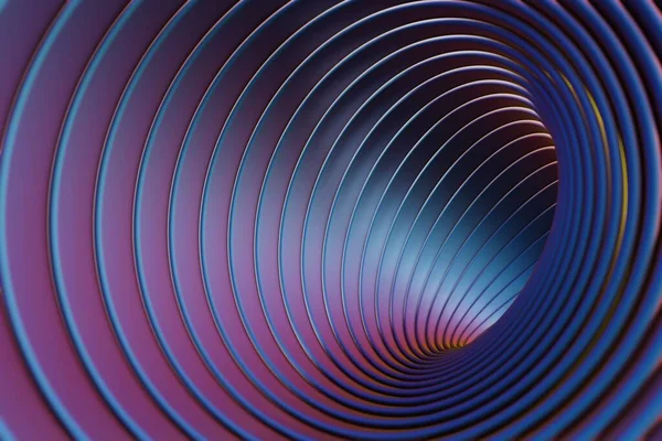 Sci Tunnel Abstract Multicolour Tunnel Background Style Cyberpunk High Tech — Stock Fotó