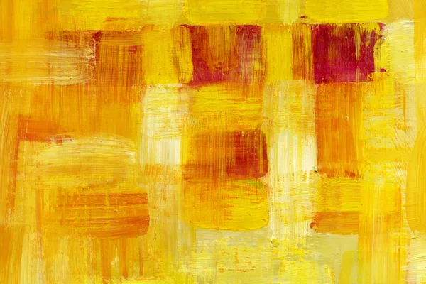 Pintura a óleo amarelo abstrato — Fotografia de Stock