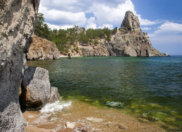 Paisagem no lago Baikal, na Sibéria — Fotografia de Stock