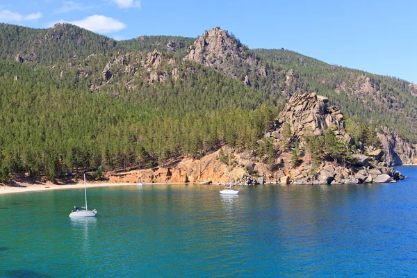 Paisagem no lago Baikal, na Sibéria — Fotografia de Stock