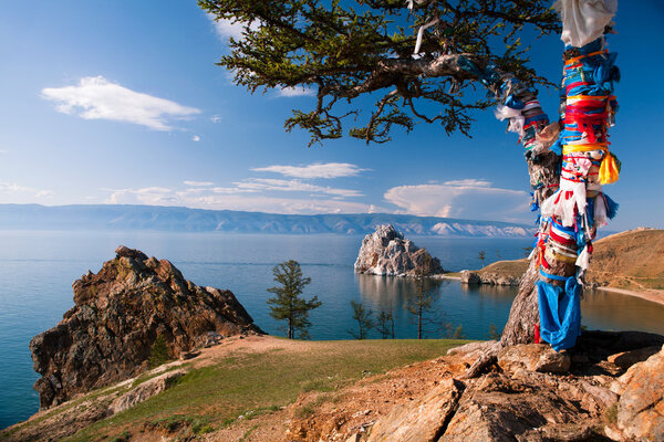 Landscape at the Baikal lake in Siberia