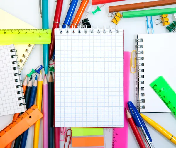 School and office supplies frame — Stock Photo, Image