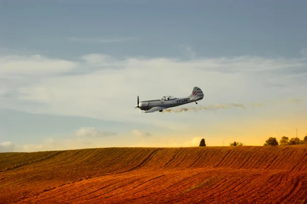 Vliegtuig airshow Rechtenvrije Stockfoto's