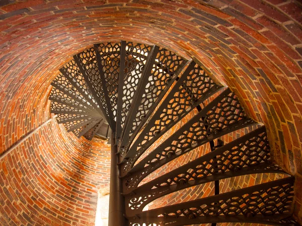Pemaquid punkt latarni schody — Zdjęcie stockowe