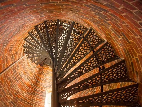 Pemaquid Point Lighthouse Stairs Stock Photo