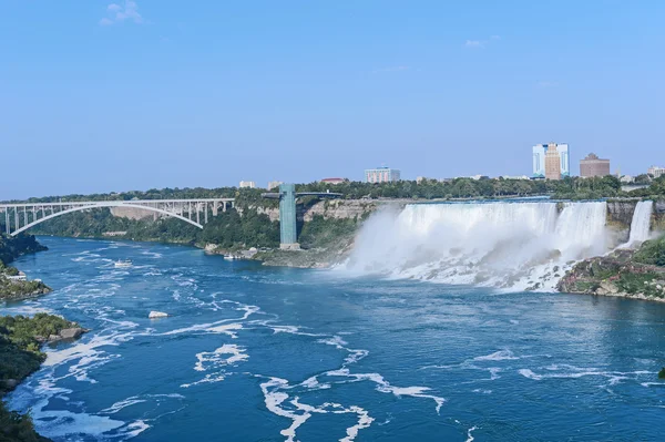 Vista aerea sulle cascate del Niagara dalla Skylon Tower — Foto Stock