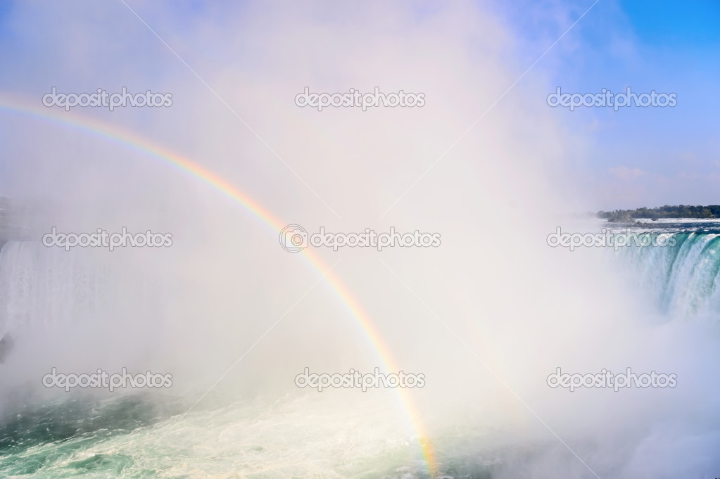 Rainbow Rises from Niagara Falls